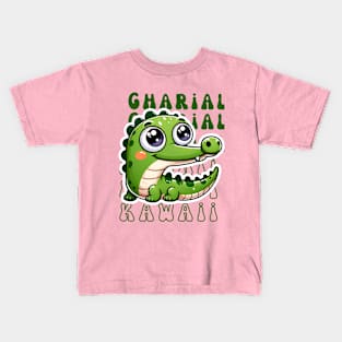 Kawaii Gharial Kids T-Shirt